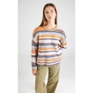 More & More Striped Wool Sweater Multicolor Size 42 German Design